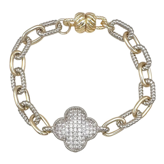 Clover magnetic bracelet