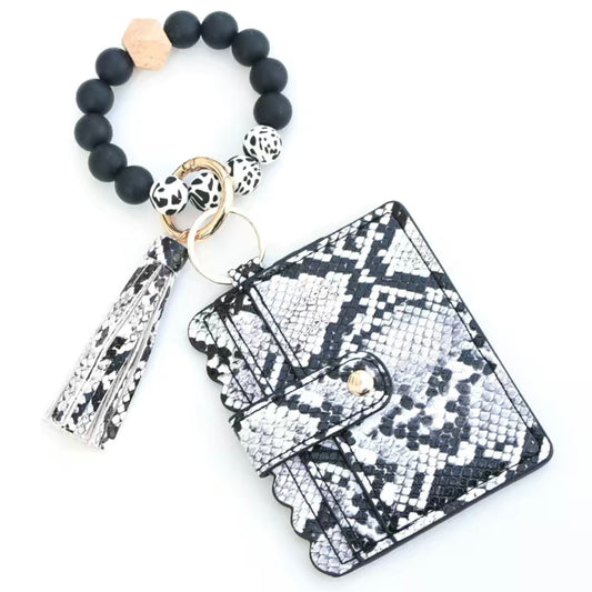 Black/white card holder